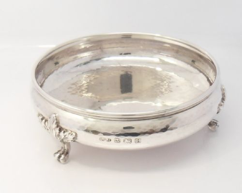 STUNNING ARTS CRAFTS SILVER BOWL BIRMINGHAM 1929 - ADDITIONAL PHOTO 1