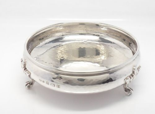 STUNNING ARTS CRAFTS SILVER BOWL BIRMINGHAM 1929 - ADDITIONAL PHOTO 3