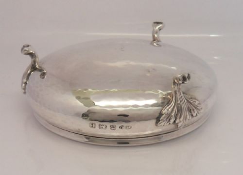 STUNNING ARTS CRAFTS SILVER BOWL BIRMINGHAM 1929 - ADDITIONAL PHOTO 7