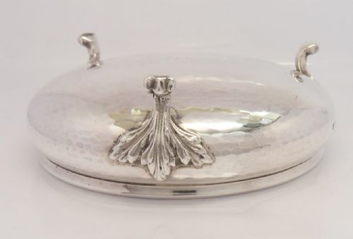 STUNNING ARTS CRAFTS SILVER BOWL BIRMINGHAM 1929 - ADDITIONAL PHOTO 8