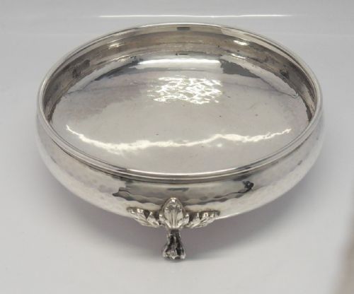 STUNNING ARTS CRAFTS SILVER BOWL BIRMINGHAM 1929 - ADDITIONAL PHOTO 9