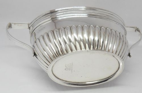 SUPERB SILVER TWIN HANDLE BOWL LONDON 1888 - ADDITIONAL PHOTO 9