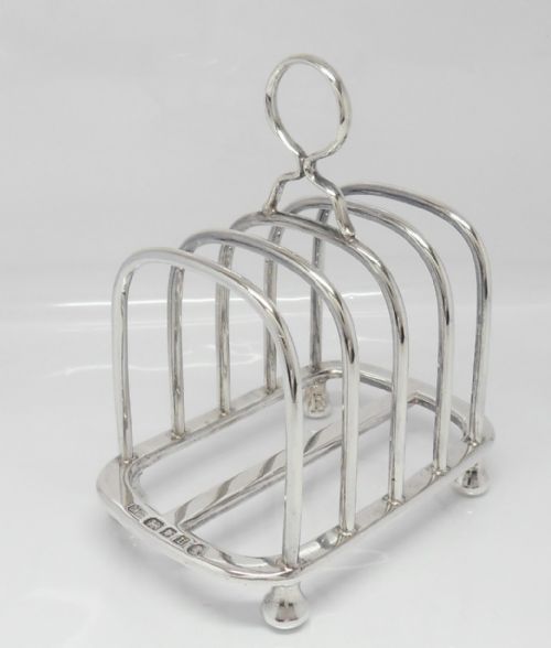 heavy silver toast rack george v jubilee hallmarks - CATEGORY: ANTIQUE SILVER - DATED 1930