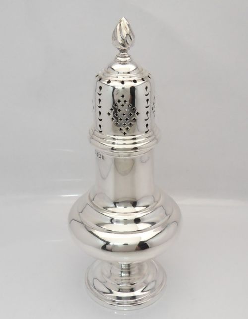 fine victorian silver sugar sifter sheffield 1897 - CATEGORY: ANTIQUE SILVER - DATED VICTORIAN
