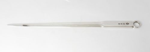 VINTAGE SILVER MEAT SKEWER DESIGN LETTER OPENER - ADDITIONAL PHOTO 3
