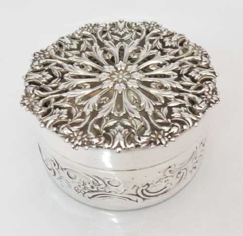 stunning silver pot pourri pot london 1909 - CATEGORY: ANTIQUE SILVER - DATED EDWARDIAN