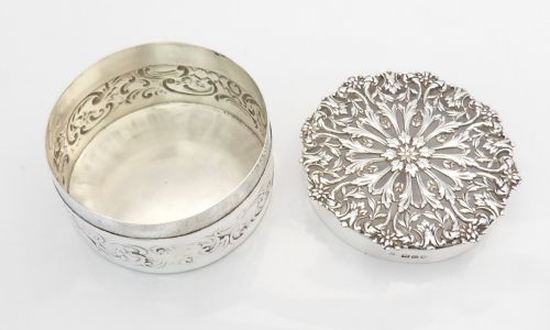 STUNNING SILVER POT POURRI POT LONDON 1909 - ADDITIONAL PHOTO 6