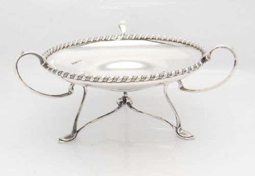 beautiful unusual silver art nouveau dish sheffield 1924 - CATEGORY: ANTIQUE SILVER - DATED 1920