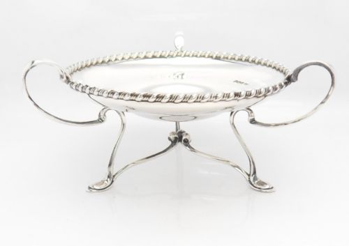 BEAUTIFUL UNUSUAL SILVER ART NOUVEAU DISH SHEFFIELD 1924 - ADDITIONAL PHOTO 1
