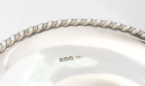 BEAUTIFUL UNUSUAL SILVER ART NOUVEAU DISH SHEFFIELD 1924 - ADDITIONAL PHOTO 4