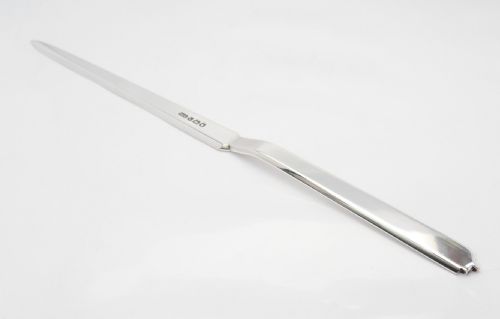 STYLISH ART DECO SILVER LETTER OPENER LONDON 1946 - ADDITIONAL PHOTO 1