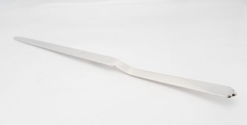 STYLISH ART DECO SILVER LETTER OPENER LONDON 1946 - ADDITIONAL PHOTO 6