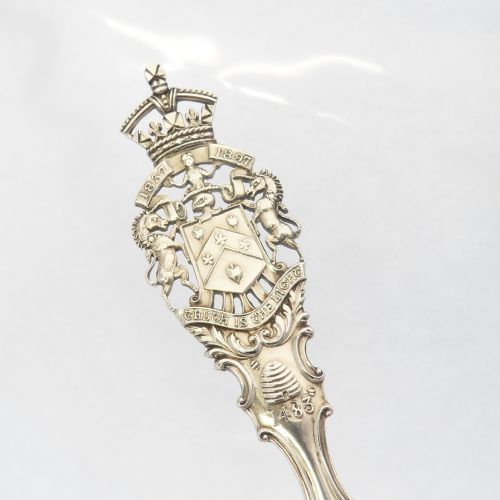 IMPRESSIVE VICTORIAN DIAMOND JUBILEE SILVER SPOON - ADDITIONAL PHOTO 3