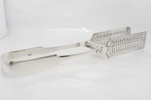 william iv silver asparagus tongs london 1830 - CATEGORY: ANTIQUE SILVER - DATED REGENCY