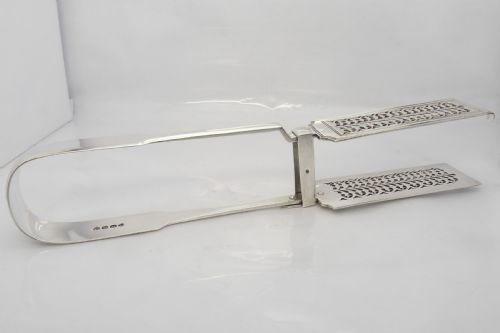 WILLIAM IV SILVER ASPARAGUS TONGS LONDON 1830 - ADDITIONAL PHOTO 5