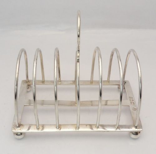 EDWARDIAN SILVER TOAST RACK LONDON 1901 - ADDITIONAL PHOTO 4