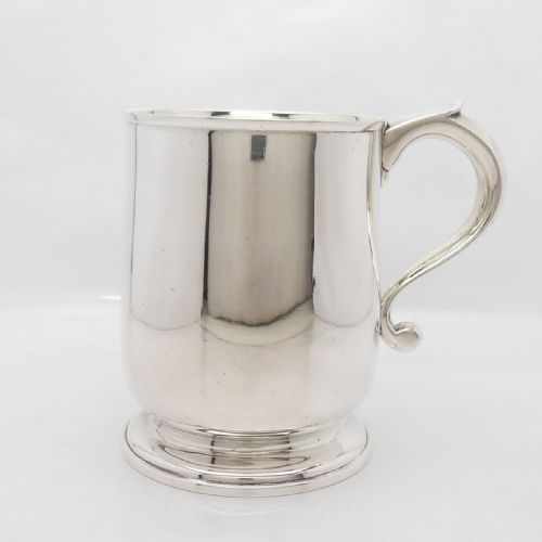 superb george v silver tankard by goldsmiths silversmiths lon' 1925 - CATEGORY: ANTIQUE SILVER - DATED 1920