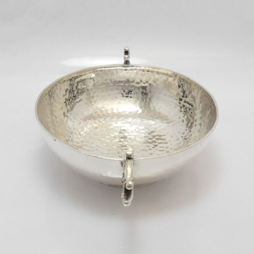 ARTS AND CRAFTS SILVER TWIN HANDLED BOWL CHESTER 1904 NATHAN HAYES - ADDITIONAL PHOTO 3
