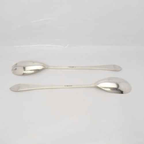 CASED SET OF ART DECO SILVER LOTUS PATTERN SERVERS - ADDITIONAL PHOTO 4