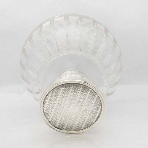 SUPERB ART DECO SILVER MOUNTED SCENT BOTTLE BIRM 1920 - ADDITIONAL PHOTO 11