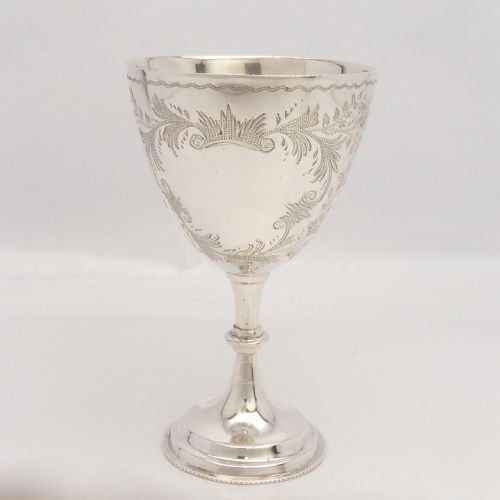 EXQUISITE VICTORIAN SILVER EGG CUP BIRM' 1899 - ADDITIONAL PHOTO 1