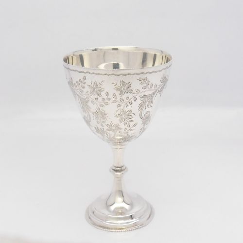 EXQUISITE VICTORIAN SILVER EGG CUP BIRM' 1899 - ADDITIONAL PHOTO 2