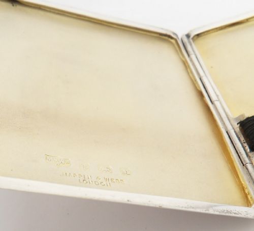 MAPPIN WEBB SILVER CIGARETTE CASE BIRM' 1936 - ADDITIONAL PHOTO 6