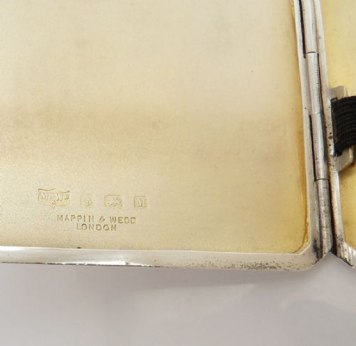 MAPPIN WEBB SILVER CIGARETTE CASE BIRM' 1936 - ADDITIONAL PHOTO 7