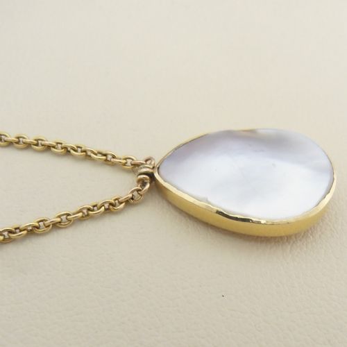EXQUISITE ANTIQUE 15CT GOLD PEARL SET NECKLACE - ADDITIONAL PHOTO 5