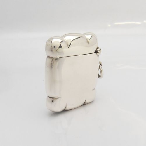 HANDSOME VICTORIAN SILVER VESTA CASE BIRMINGHAM 1911 - ADDITIONAL PHOTO 2