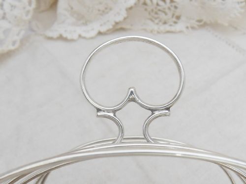 ANTIQUE SILVER TOAST RACK BIRMINGHAM 1891 BY HIRONS PLANTE - ADDITIONAL PHOTO 2