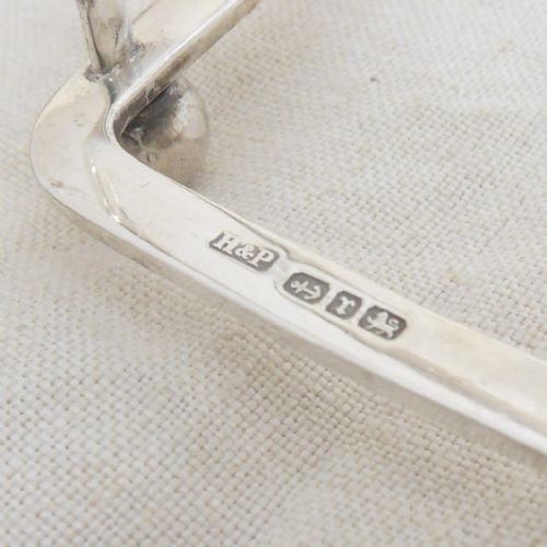 ANTIQUE SILVER TOAST RACK BIRMINGHAM 1891 BY HIRONS PLANTE - ADDITIONAL PHOTO 4