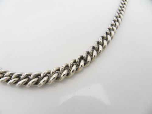 VICTORIAN HEAVY SILVER POCKET WATCH CHAIN BIRM'1899 - ADDITIONAL PHOTO 2