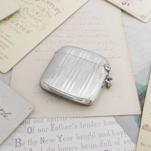 SUPERIOR SILVER VESTA CASE BIRMINGHAM 1906 BY WILLIAM M HAYES - ADDITIONAL PHOTO 2