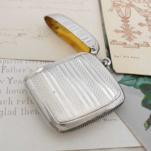SUPERIOR SILVER VESTA CASE BIRMINGHAM 1906 BY WILLIAM M HAYES - ADDITIONAL PHOTO 7