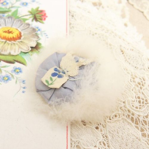 SILVER POWDER COMPACT ORIGINAL PUFF FINGER CHAIN BIRM' 1916 - ADDITIONAL PHOTO 7