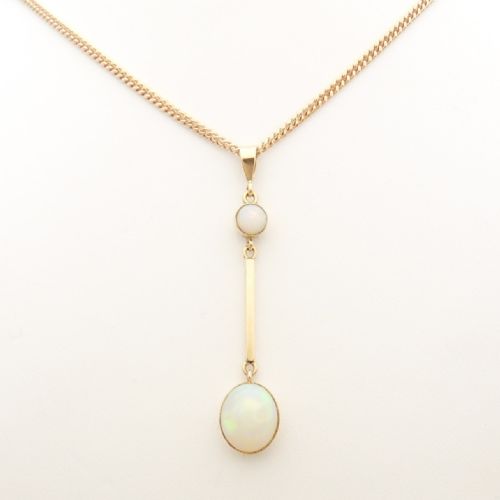 BEAUTIFUL EDWARDIAN 9CT ROSE GOLD PENDANT NECKLACE - ADDITIONAL PHOTO 2