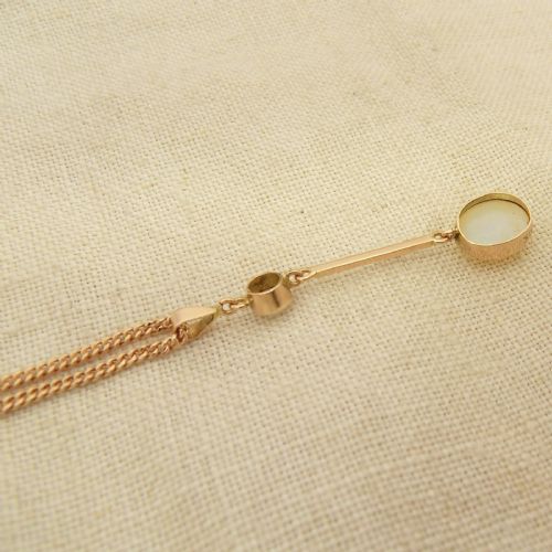 BEAUTIFUL EDWARDIAN 9CT ROSE GOLD PENDANT NECKLACE - ADDITIONAL PHOTO 4