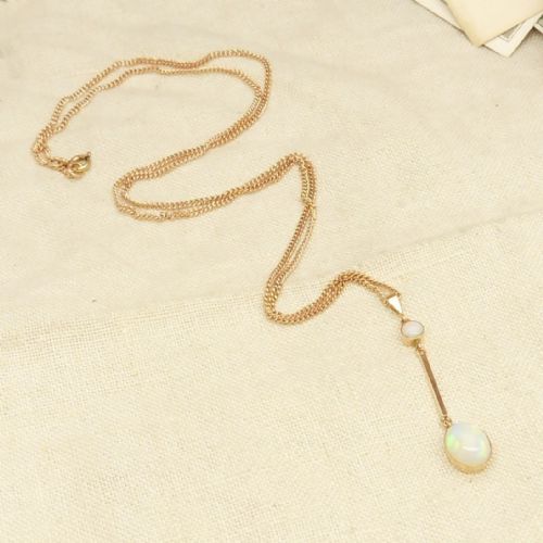 BEAUTIFUL EDWARDIAN 9CT ROSE GOLD PENDANT NECKLACE - ADDITIONAL PHOTO 5