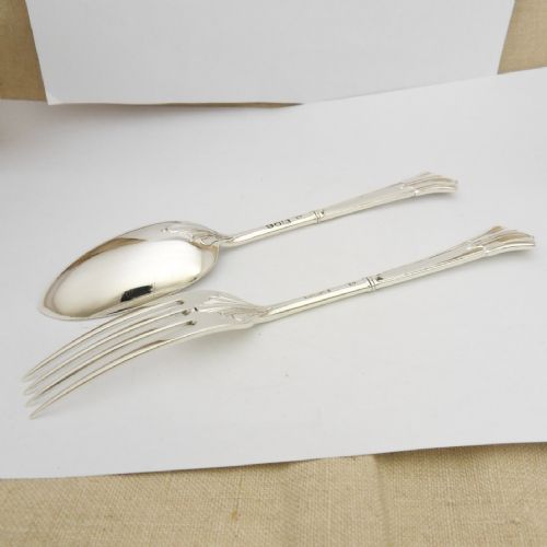 BEAUTIFUL ALBANY PATTERN EDWARDIAN SILVER CHRISTENING SET HALLMARKED LONDON 1902 FRANCIS HIGGINS II - ADDITIONAL PHOTO 6