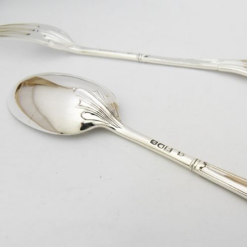 BEAUTIFUL ALBANY PATTERN EDWARDIAN SILVER CHRISTENING SET HALLMARKED LONDON 1902 FRANCIS HIGGINS II - ADDITIONAL PHOTO 7