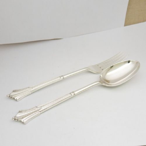 BEAUTIFUL ALBANY PATTERN EDWARDIAN SILVER CHRISTENING SET HALLMARKED LONDON 1902 FRANCIS HIGGINS II - ADDITIONAL PHOTO 8