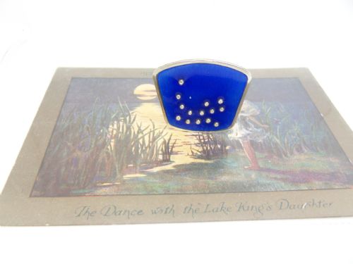 STRIKING VINTAGE SILVER ENAMEL BROOCH BY MODERNIST KNUT A RASMUSSEN - ADDITIONAL PHOTO 5
