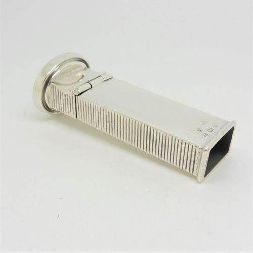 edwardian silver vesta wax seal holder birmingham 1908 - CATEGORY: ANTIQUE SILVER - DATED EDWARDIAN