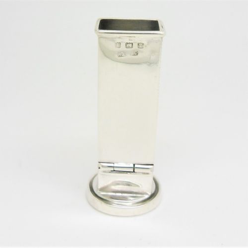 EDWARDIAN SILVER VESTA WAX SEAL HOLDER BIRMINGHAM 1908 - ADDITIONAL PHOTO 2