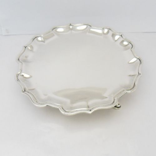 ANTIQUE SILVER CARD TRAY HALLMARKED LONDON 1918 HARRODS - ADDITIONAL PHOTO 2
