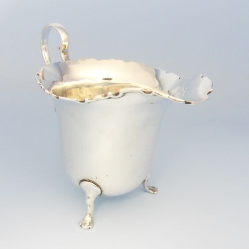 antique silver cream jug hallmarked birmingham 1924 adie brothers ltd - CATEGORY: ANTIQUE SILVER - DATED 1920