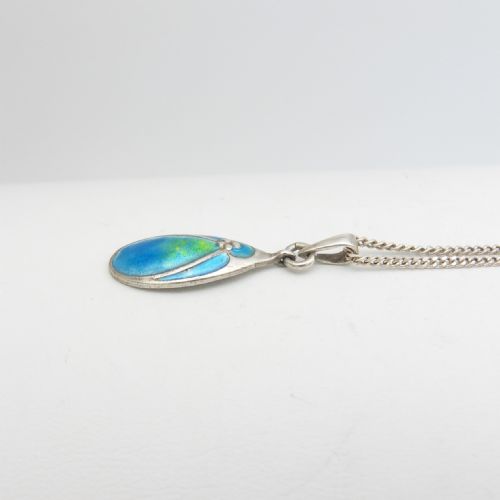 BEAUTIFUL ART NOUVEAU ENAMEL PENDANT BY MURRLE BENNETT - ADDITIONAL PHOTO 1
