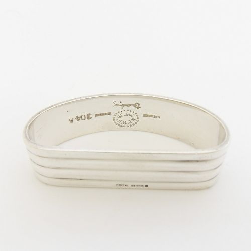 VINTAGE GEORG JENSEN SILVER NAPKIN RING HM 1958 - ADDITIONAL PHOTO 1