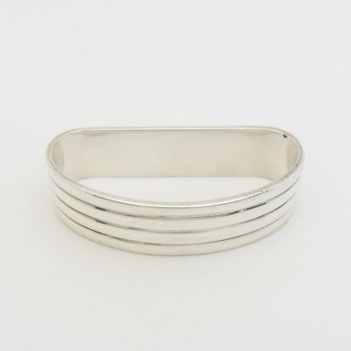 VINTAGE GEORG JENSEN SILVER NAPKIN RING HM 1958 - ADDITIONAL PHOTO 4
